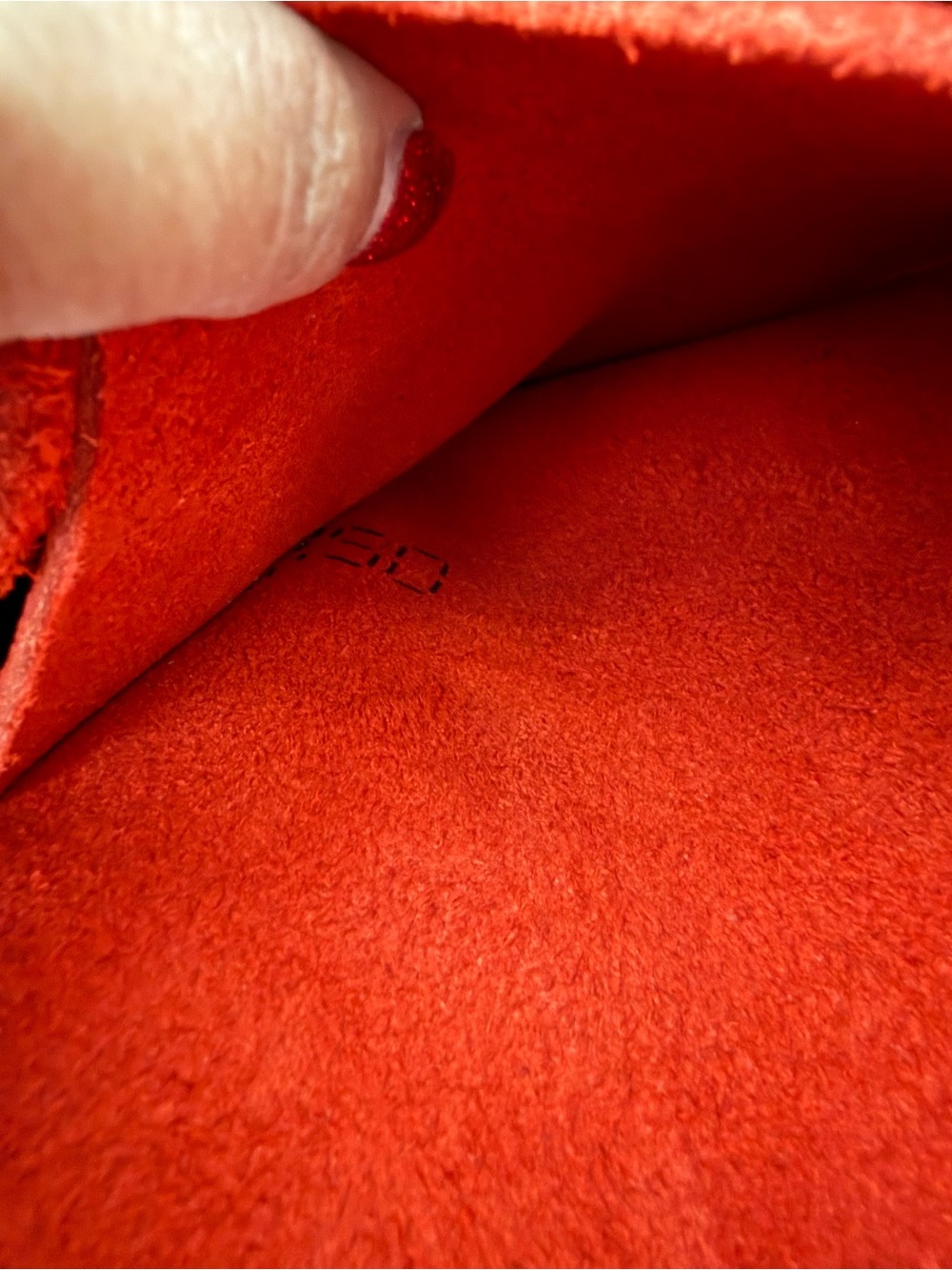 PORTLAND Leather Goods chili red firefly bucket bag - Picture 7 of 13